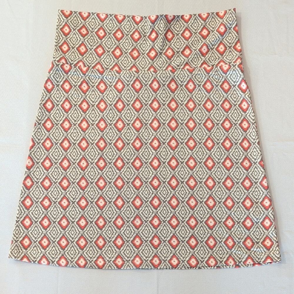 Ellie Kai Geometric A-Line Skirt Size M Travel Wrinkle Resistant Vacation Office